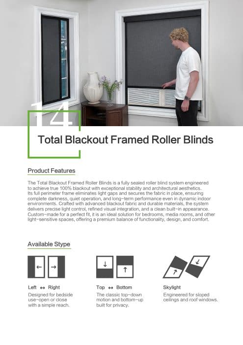 72 Series Cordless Framed Roller Blinds cover