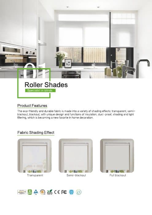 Roller Blinds Product Guide cover