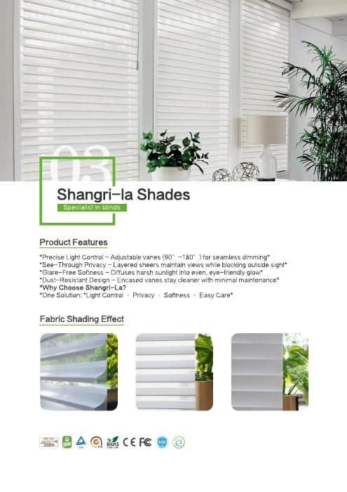 Shangri-La Sheer Shades Product Guide cover