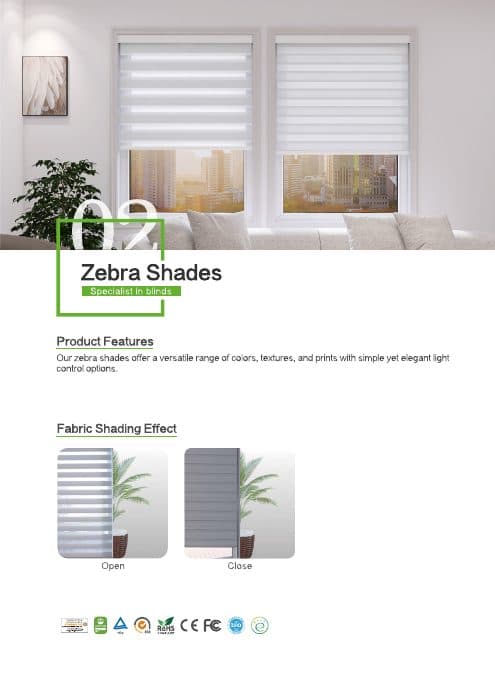 Zebra Blinds Product Guide cover